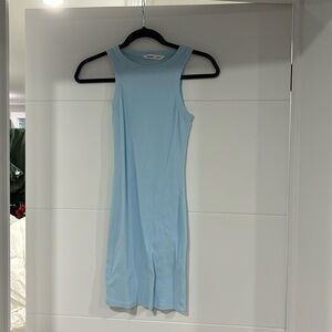 Bluenotes light blue mini bodycon dress